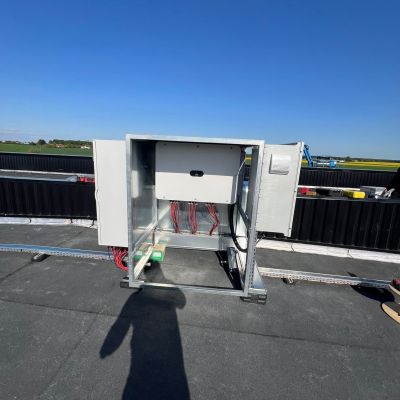 Installation photovoltaïque à Amilly, shelter photovoltaïque
